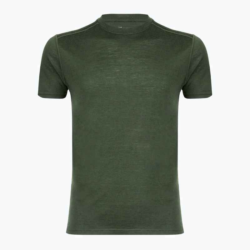 Men's Thermal T-Shirt WOOLCANO Merino 100% TEE0546 Green 5