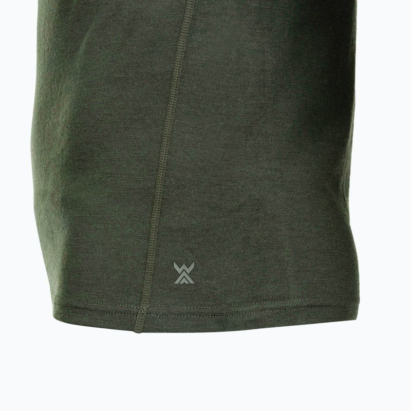 Men's Thermal T-Shirt WOOLCANO Merino 100% TEE0546 Green 7