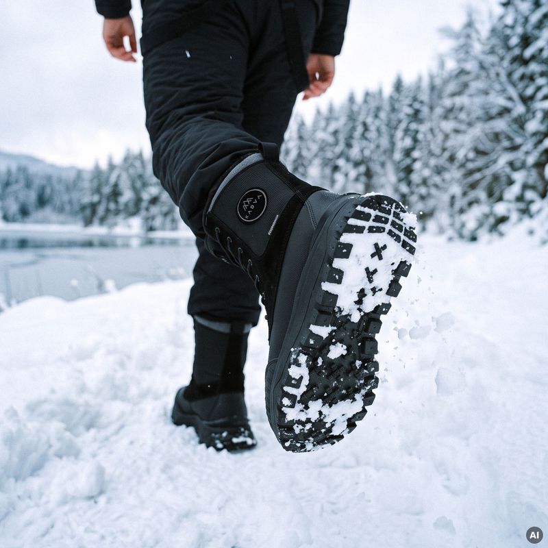Men's snow boots KADVA Fitzroy Mid WP black 12