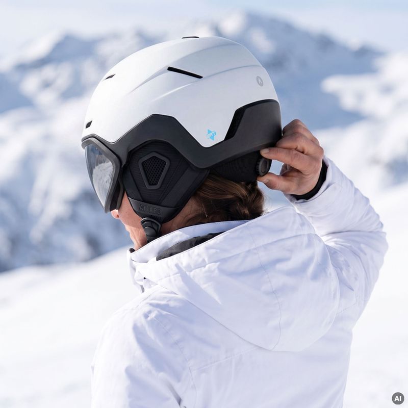 Ski helmet ATTABO Avens 3.0 Visor ERT Biały 7