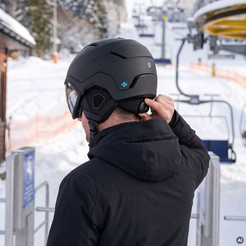 Ski helmet ATTABO Avens 3.0 Visor ERT Czarny 8