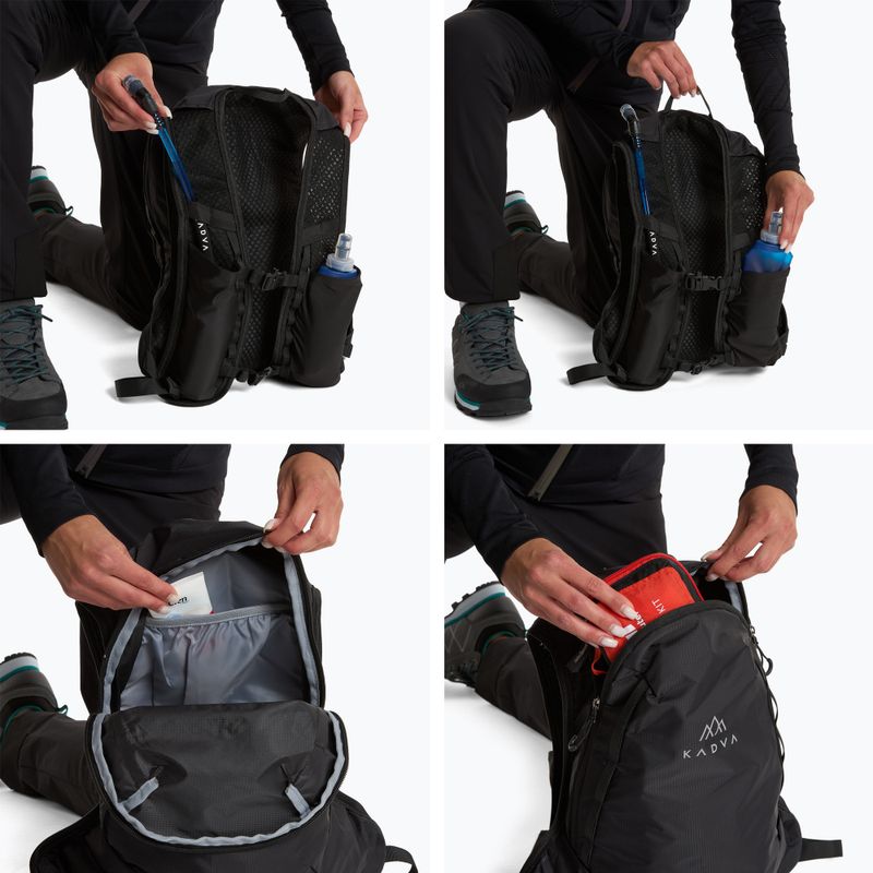 KADVA Zivo 10 l black hiking backpack 11