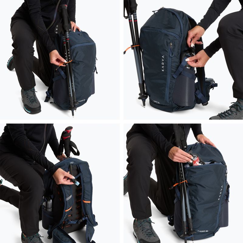 KADVA Fleiro 30 l navy hiking backpack 13