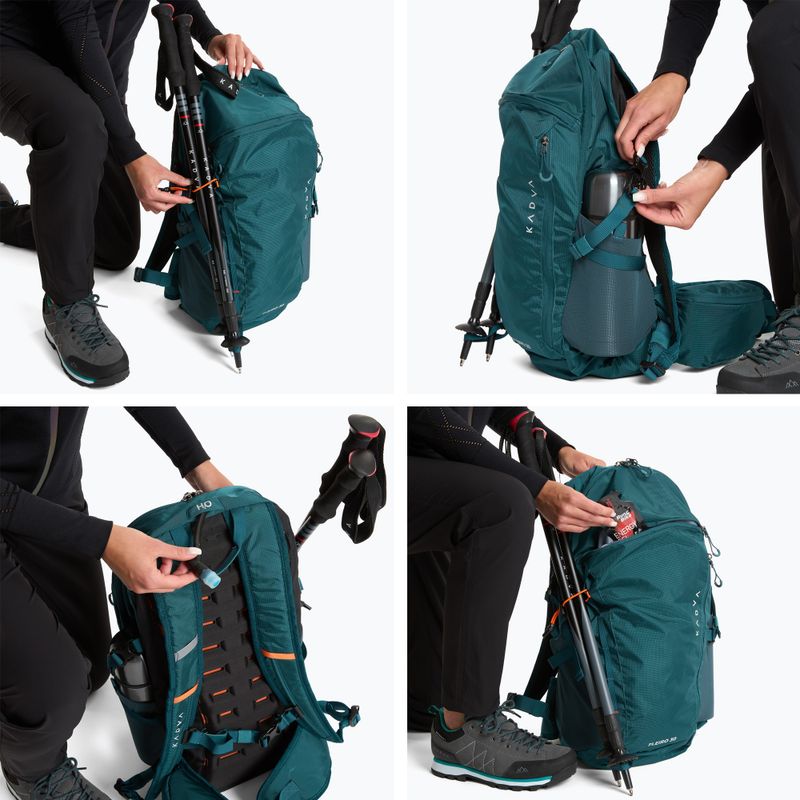 Hiking backpack KADVA Fleiro 30 l dark sea-green 13