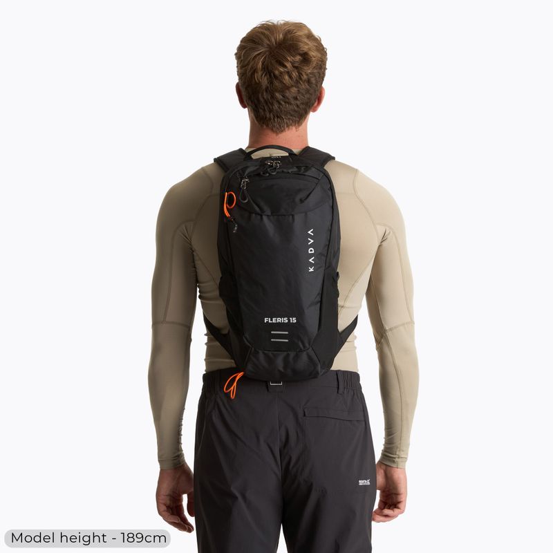 KADVA Fleris 15 l black hiking backpack 5