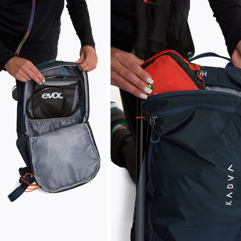 KADVA Fleris 15 l navy hiking backpack 12