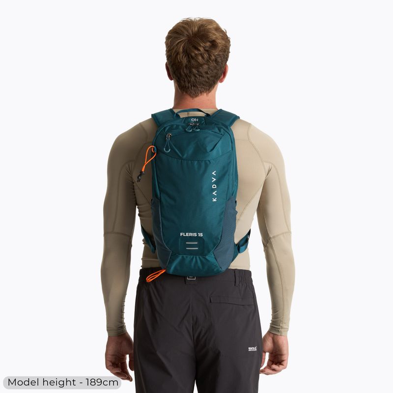 Hiking backpack KADVA Fleris 15 l dark sea-green 4