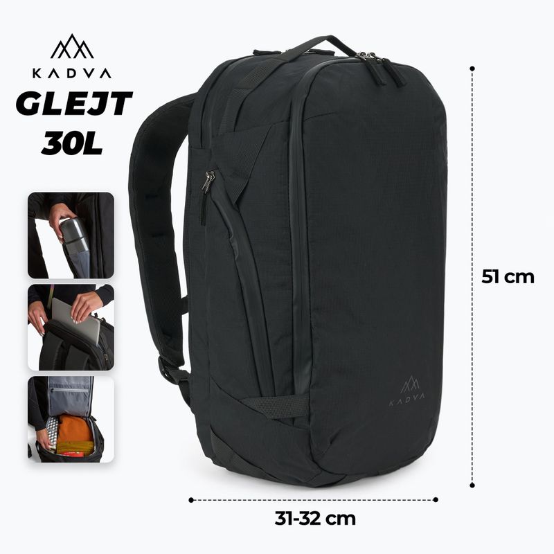 Hiking backpack KADVA Glejt 30 l black 2