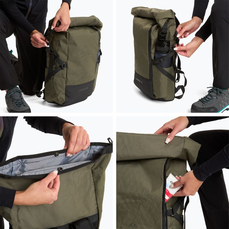 KADVA Londer 25 l green hiking backpack 11