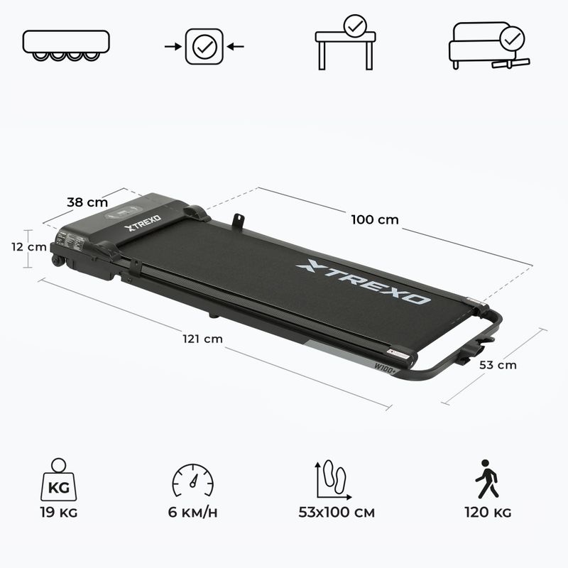 Treadmill XTREXO W100+ black 3
