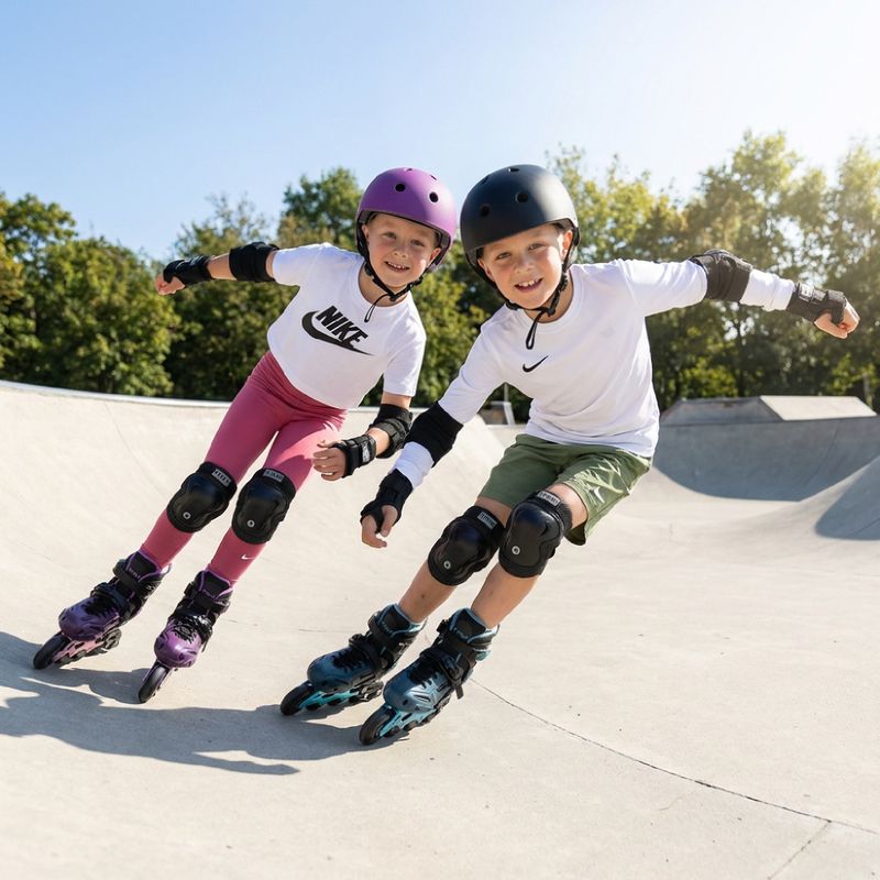 Children's inline skates adjustable ATTABO JGX blue 6