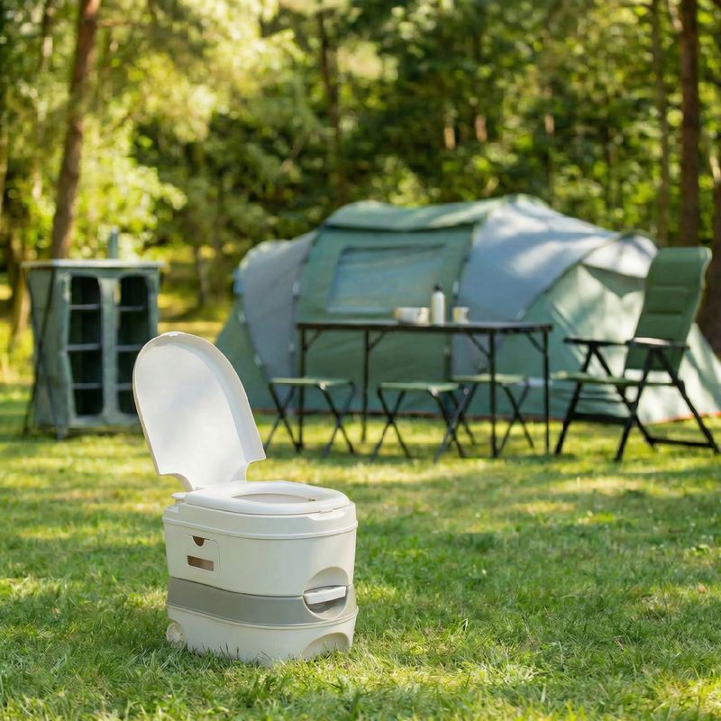 KADVA Throno PRO grey portable toilet 4
