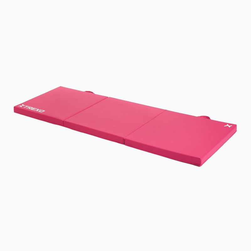 TREXO folding gymnastics mattress 180 x 60 x 5 cm pink 2