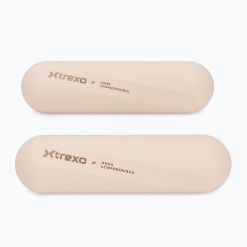 Dumbbell set XTREXO x Anna Lewandowska Bars 210 Beige 4