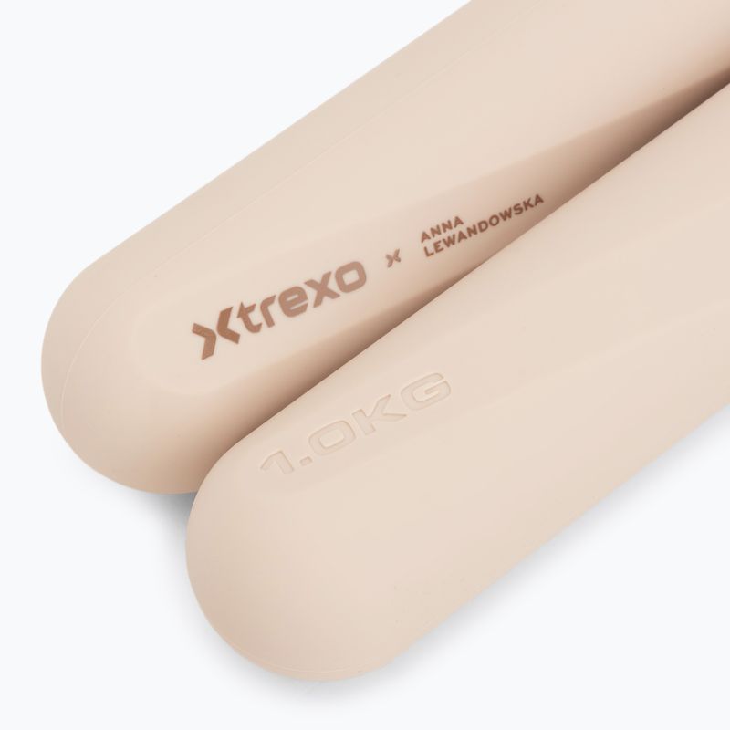 Dumbbell set XTREXO x Anna Lewandowska Bars 210 Beige 5
