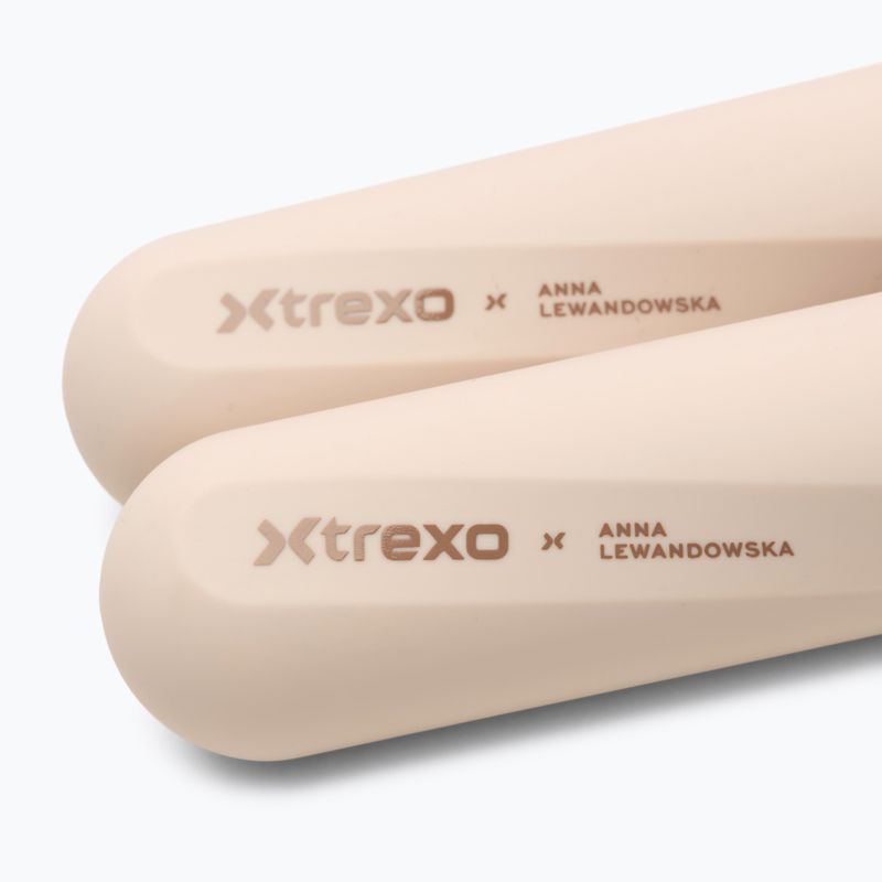 Dumbbell set XTREXO x Anna Lewandowska Bars 210 Beige 6