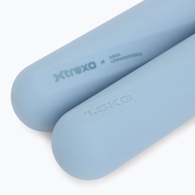 Dumbbell set XTREXO x Anna Lewandowska Bars 215 Azul Bruma 5