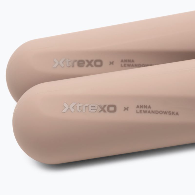 Dumbbell set XTREXO x Anna Lewandowska Bars 220 Milktea 6