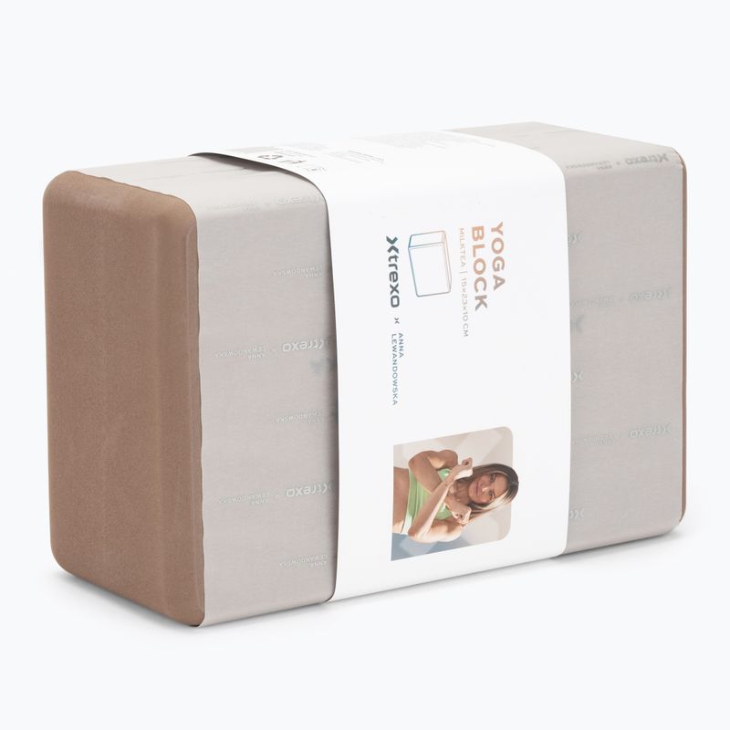 Yoga block XTREXO x Anna Lewandowska block Milktea 7