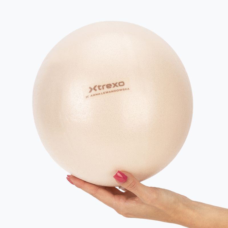 Small gymnastic ball XTREXO x Anna Lewandowska ball 20cm Beige 5