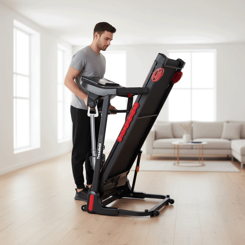 Trexo X110+ treadmill with massager black 15