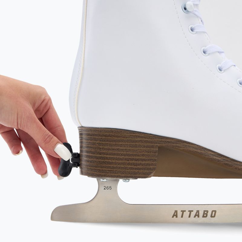 Children's figure skates Attabo Oli adjustable white 6