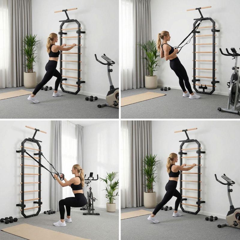 Gymnastic wall bars XTREXO MULTICORE PRO black 5