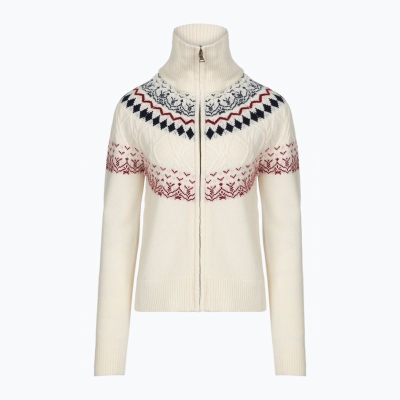 Women's sweater Woolcano SWT1092 Kremowy/Granatowy