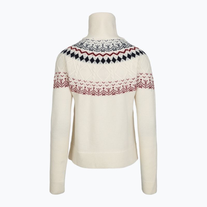 Women's sweater Woolcano SWT1092 Kremowy/Granatowy 2