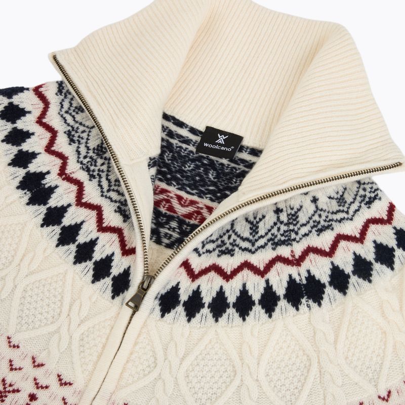 Women's sweater Woolcano SWT1092 Kremowy/Granatowy 3