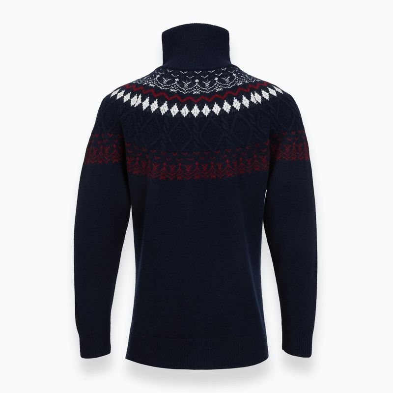 Men's sweater Woolcano SWT1093 Granatrowy/Kremowy 4