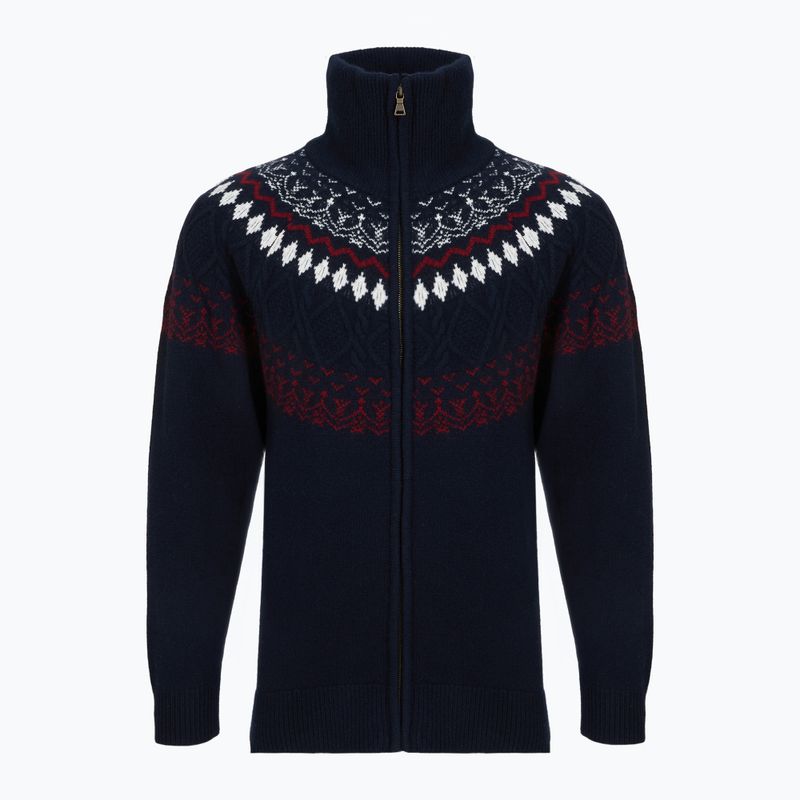 Men's sweater Woolcano SWT1093 Granatrowy/Kremowy