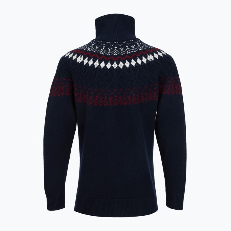 Men's sweater Woolcano SWT1093 Granatrowy/Kremowy 2