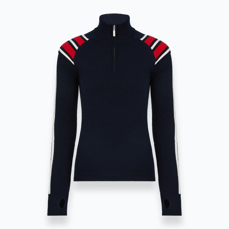 Women's sweater Woolcano SWT1094 Czarny/Kremowy/ Czerwony 3