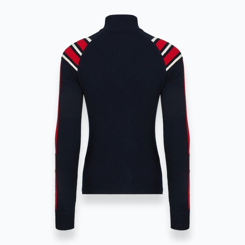 Women's sweater Woolcano SWT1094 Czarny/Kremowy/ Czerwony 4