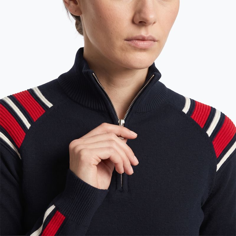 Women's sweater Woolcano SWT1094 Czarny/Kremowy/ Czerwony 7