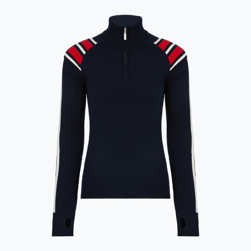 Women's sweater Woolcano SWT1094 Czarny/Kremowy/ Czerwony