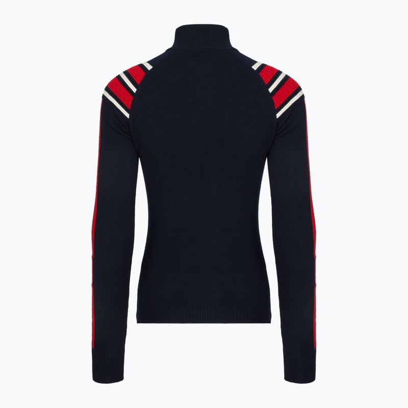 Women's sweater Woolcano SWT1094 Czarny/Kremowy/ Czerwony 2
