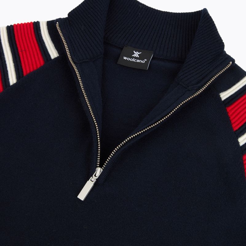 Women's sweater Woolcano SWT1094 Czarny/Kremowy/ Czerwony 4