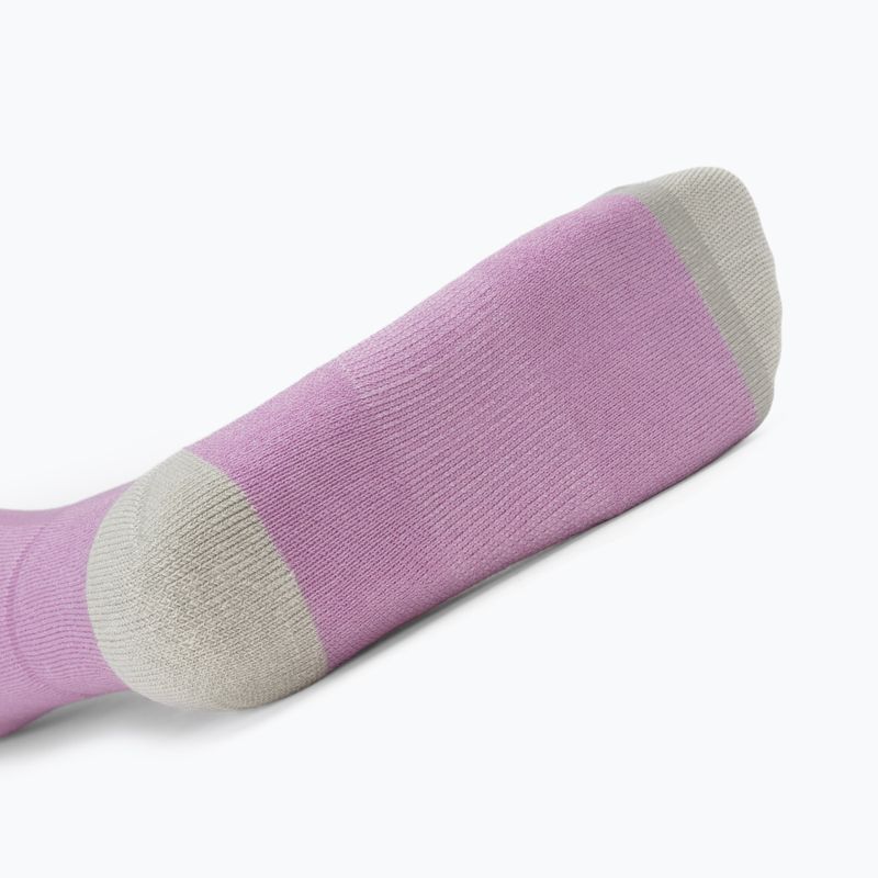 Women's ski socks Woolcano SCK1096 Szary/Różowy 4