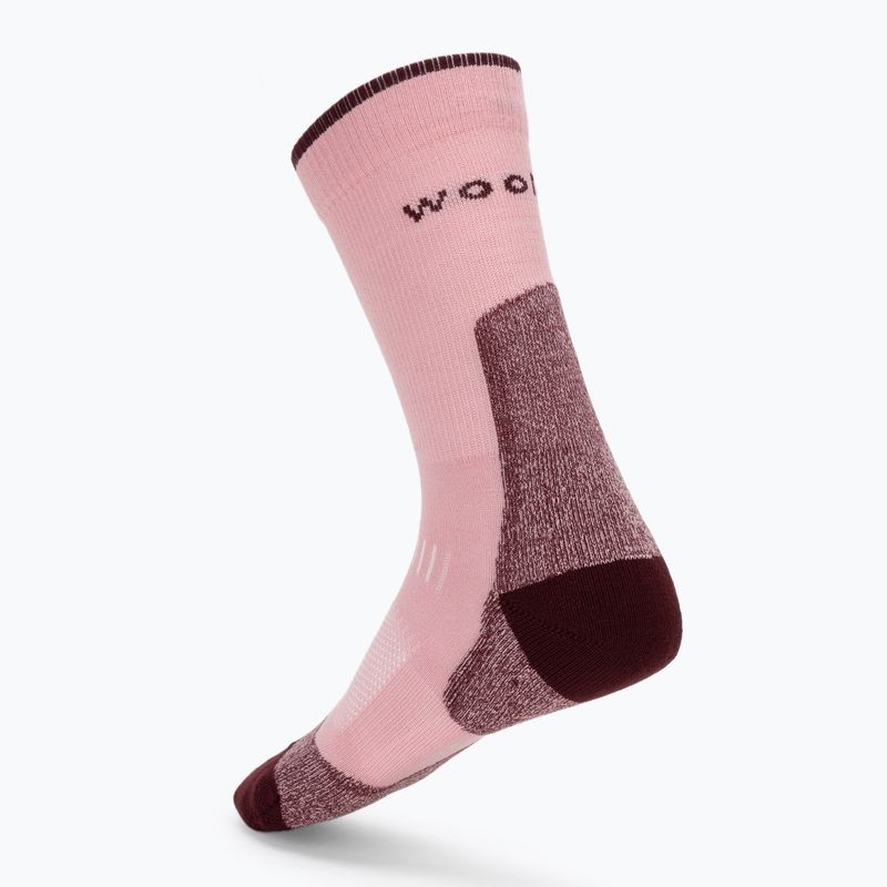 Women's socks Woolcano SCK1098 Różowy/Bordowy 2