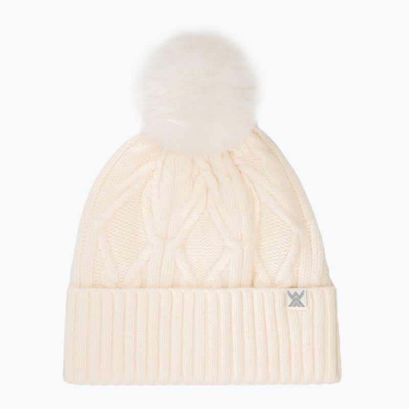Women's cap Woolcano HAT1100 Kremowy