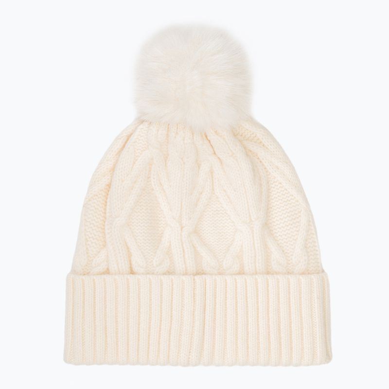 Women's cap Woolcano HAT1100 Kremowy 2