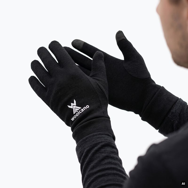 Gloves Woolcano GLV1104 Czarny 2