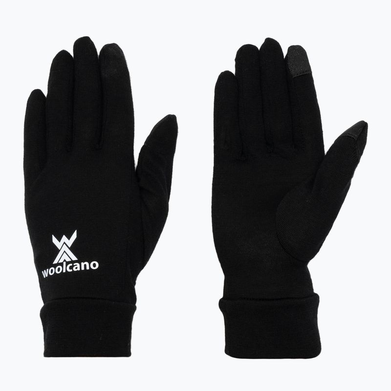 Children's gloves Woolcano GLV1105 Czarny