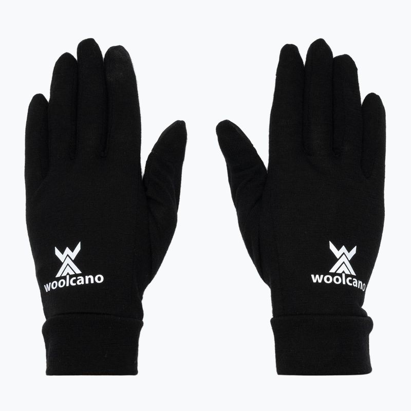 Children's gloves Woolcano GLV1105 Czarny 2