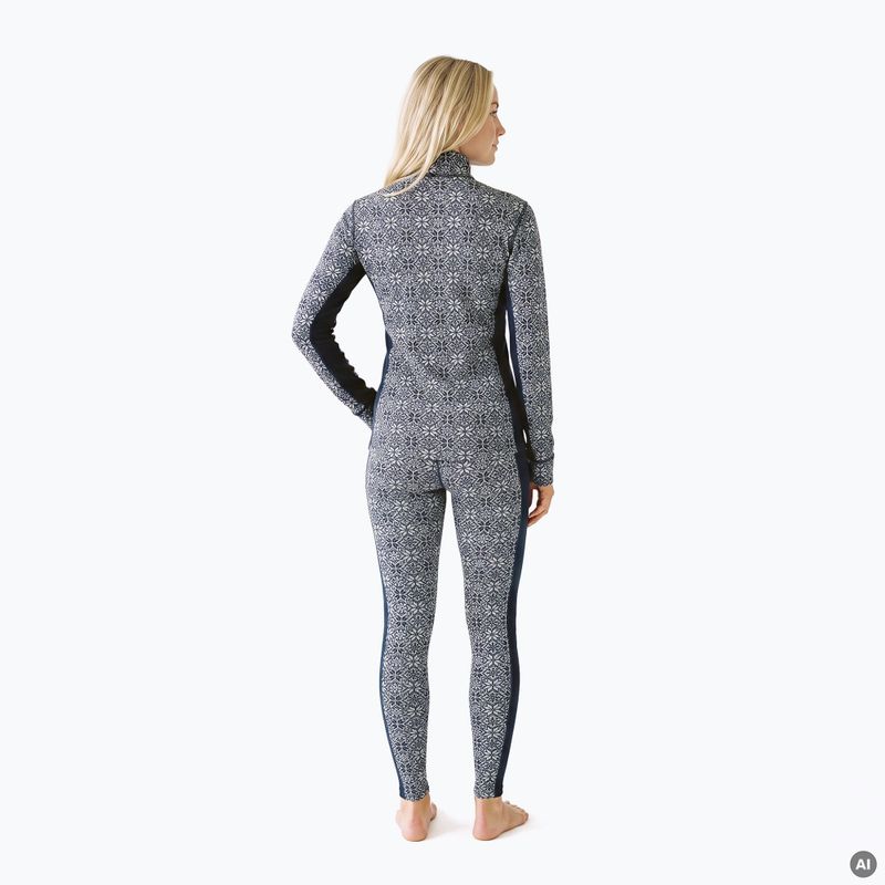 Women's thermal underwear set Woolcano SET1121 Granatowy 2