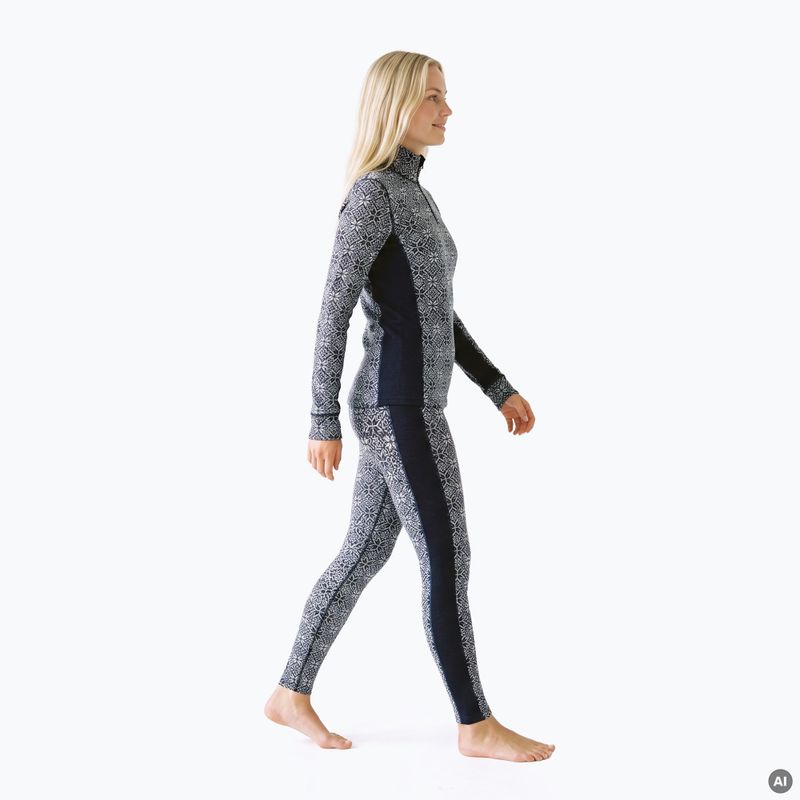 Women's thermal underwear set Woolcano SET1121 Granatowy 5