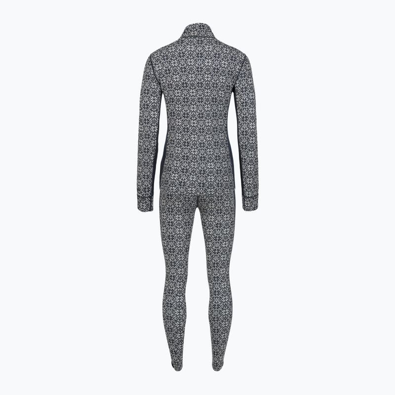 Women's thermal underwear set Woolcano SET1121 Granatowy 2