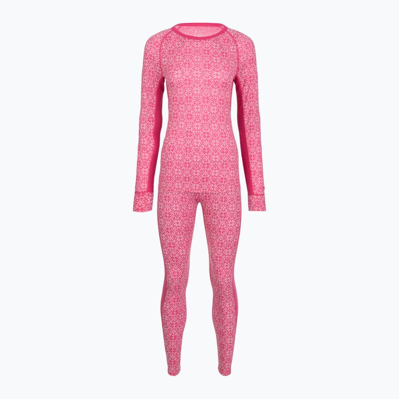 Women's thermal underwear set Woolcano SET1109 Pink